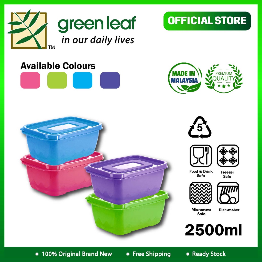Green Leaf Corporation Sdn Bhd,G-463C Food Container 2500ml(25cm x 16 ...