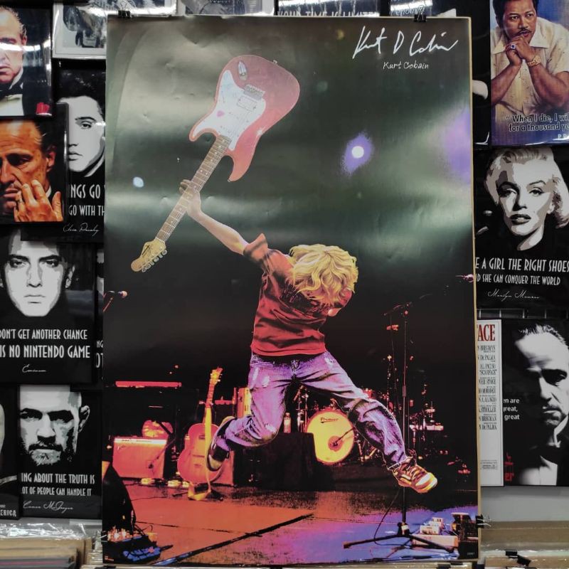 Kurt Cobain Guitar Poster | Shopee Malaysia