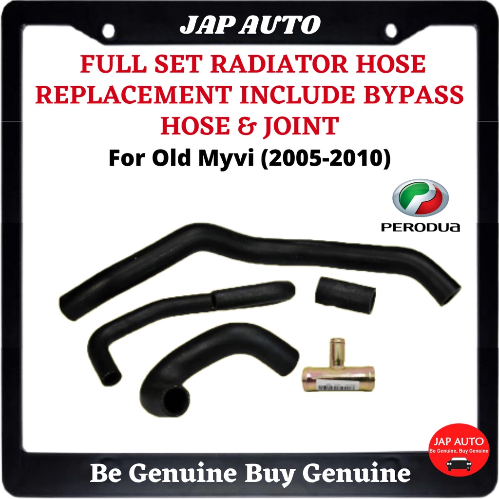 Genuine Perodua FULL SET RADIATOR HOSE REPLACEMENT INCLUDE BYPASS HOSE