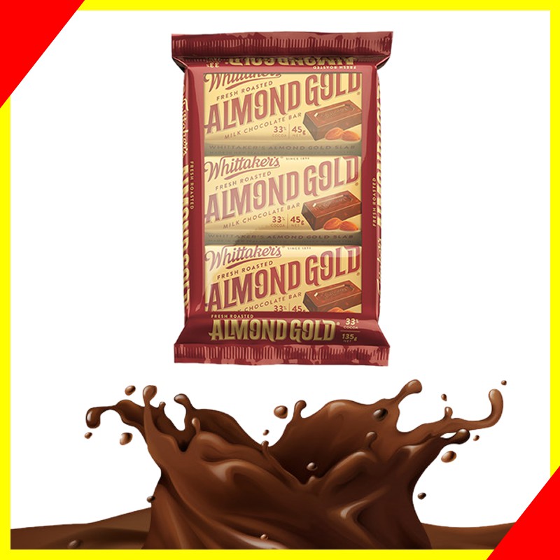 Whittaker's Almond Gold 135g | Shopee Malaysia