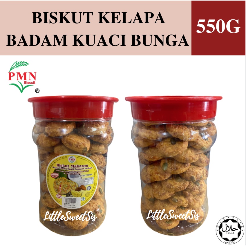 BISKUT MAKARON KELAPA BADAM KUACI BUNGA [550G[/ COCONUT MACAROON WITH ...