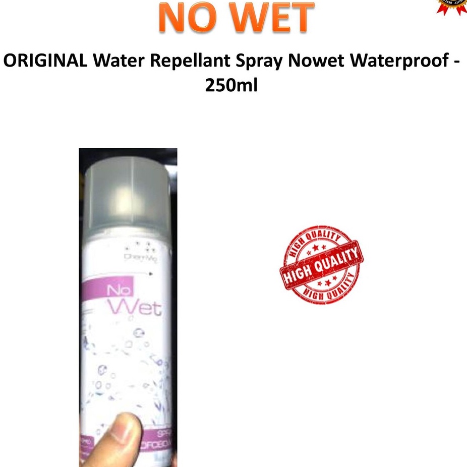 ORIGINAL Water Repellant Spray Nowet Waterproof 250ml (No Wet ) Shopee Malaysia