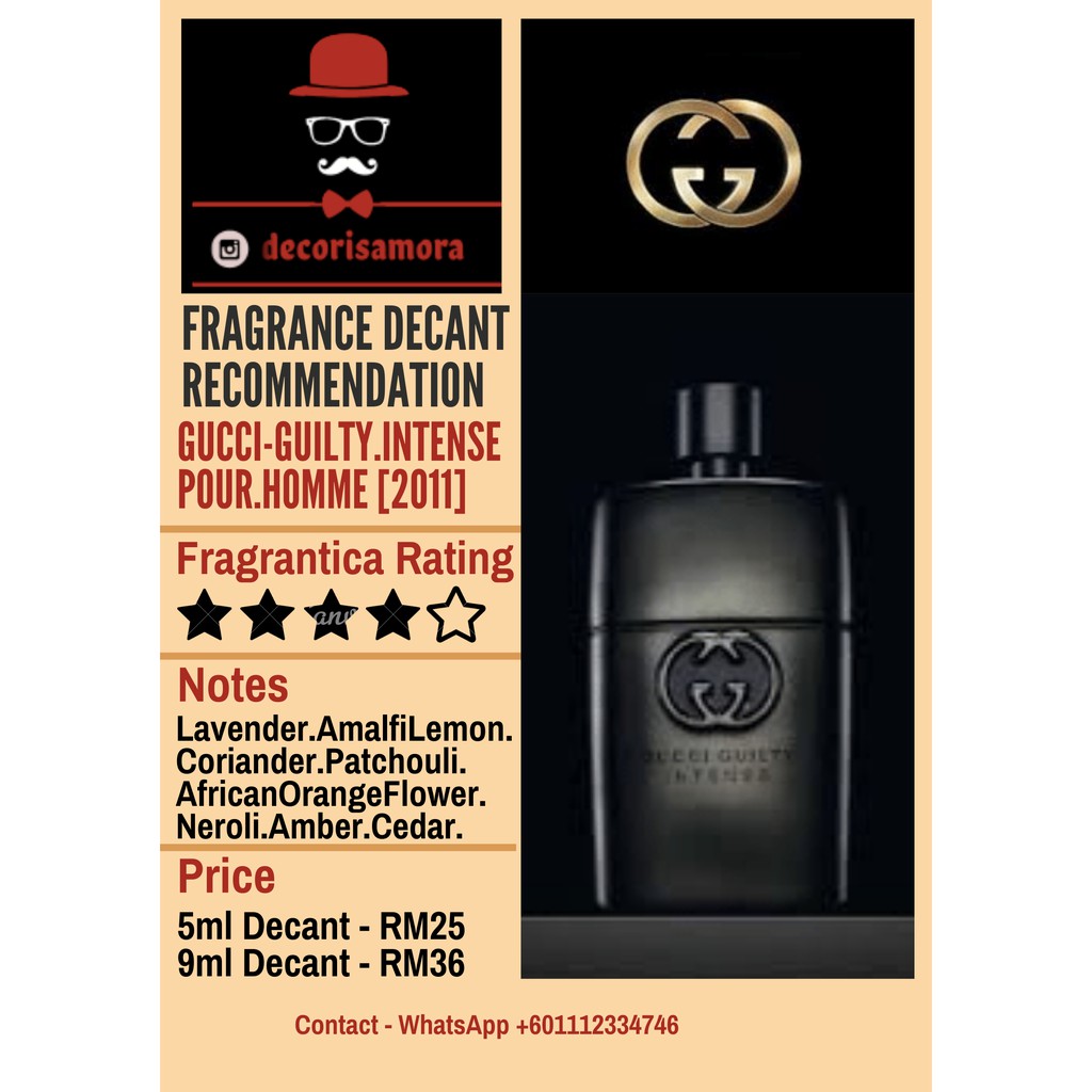 Gucci guilty intense discount notes