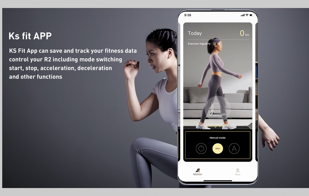 Xiaomi Kingsmith R2 Walking pad Foldable Treadmill Save Space ( Walking ...