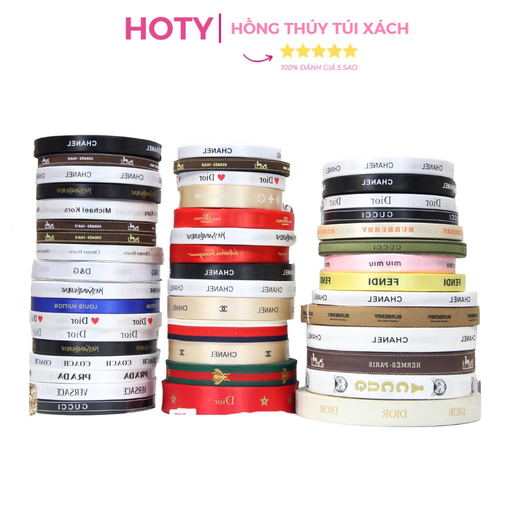Silk Ribbons with Letters Printed from High-End Bag Brands | Shopee ...