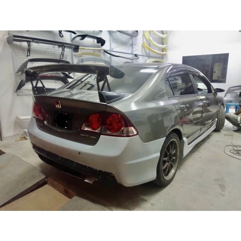 Honda civic fd Type R + JS Racing + MUGEN bodykit body kit front side ...