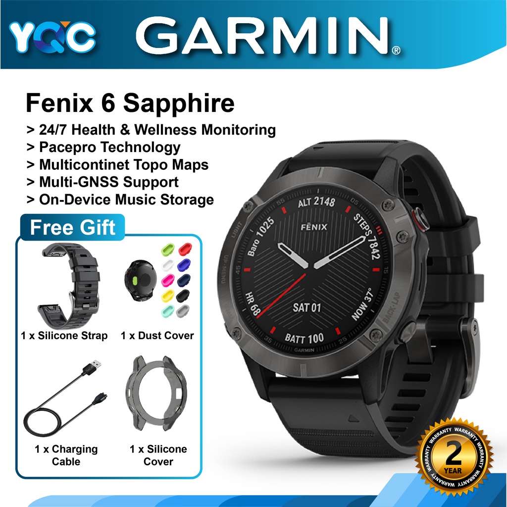 Fenix x 6 online sapphire