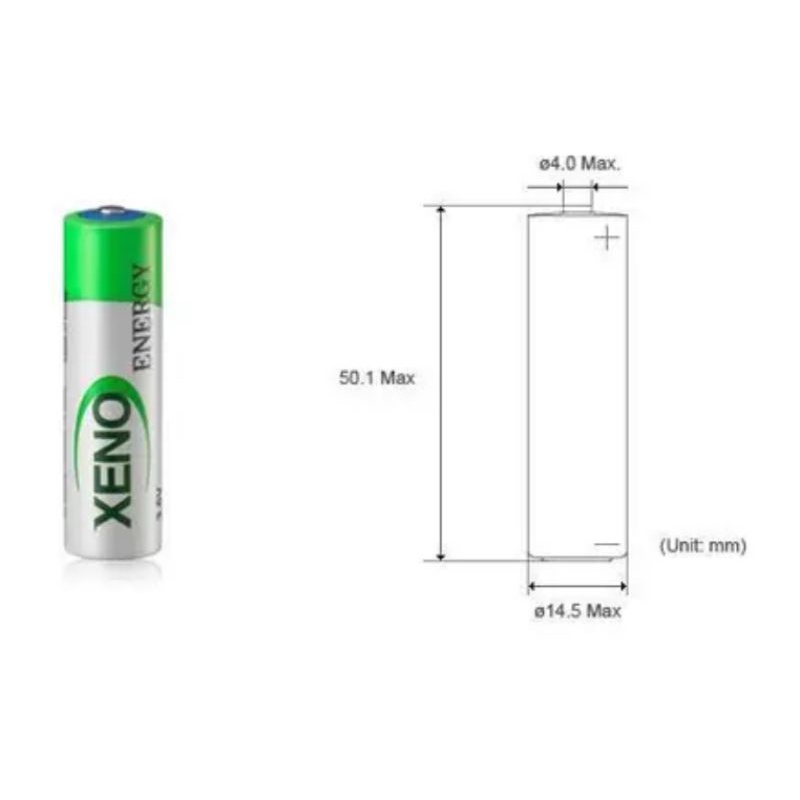 Xeno Lithium Battery (Made in Korea) 3.6V AA (XL-060F / ER14505) 1/2 AA ...