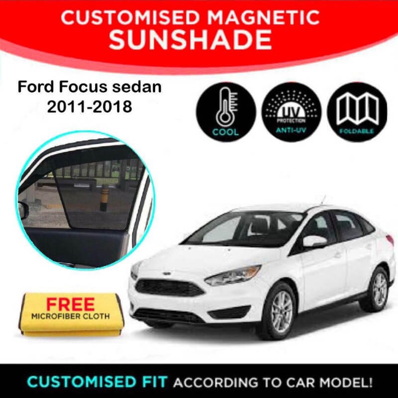 Car Sunshade Ford Focus 3rd Gen Sedan 2011 2018 (6 pcs