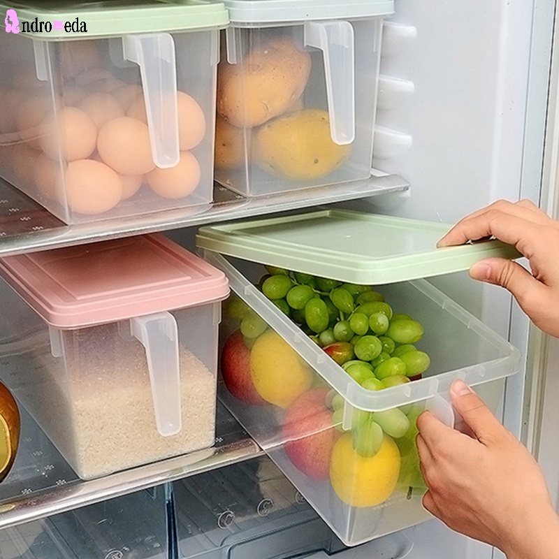 1pc PP Food Storage Box, Clear Refrigerator Storage Box For