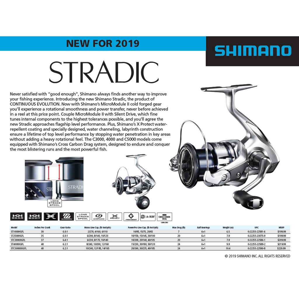 Shimano 19 Stradic FL 1000