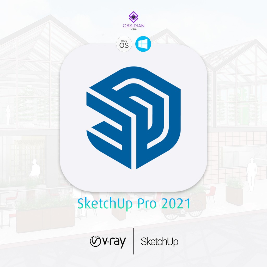 SketchUp Pro 2023 macOS | Windows x64 + V-Ray Renderer Full Lifetime 3D ...
