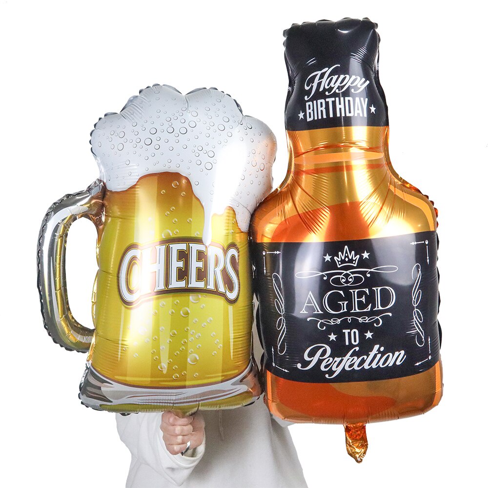 Large Helium Champagne Bottle Balloon Wine Mylar Beer Balloons Wedding