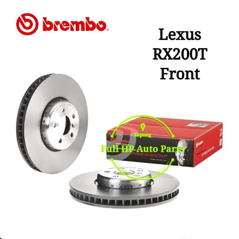 Original Brembo Front Disc Rotor - Lexus RX200T / RX SERIES | Shopee ...