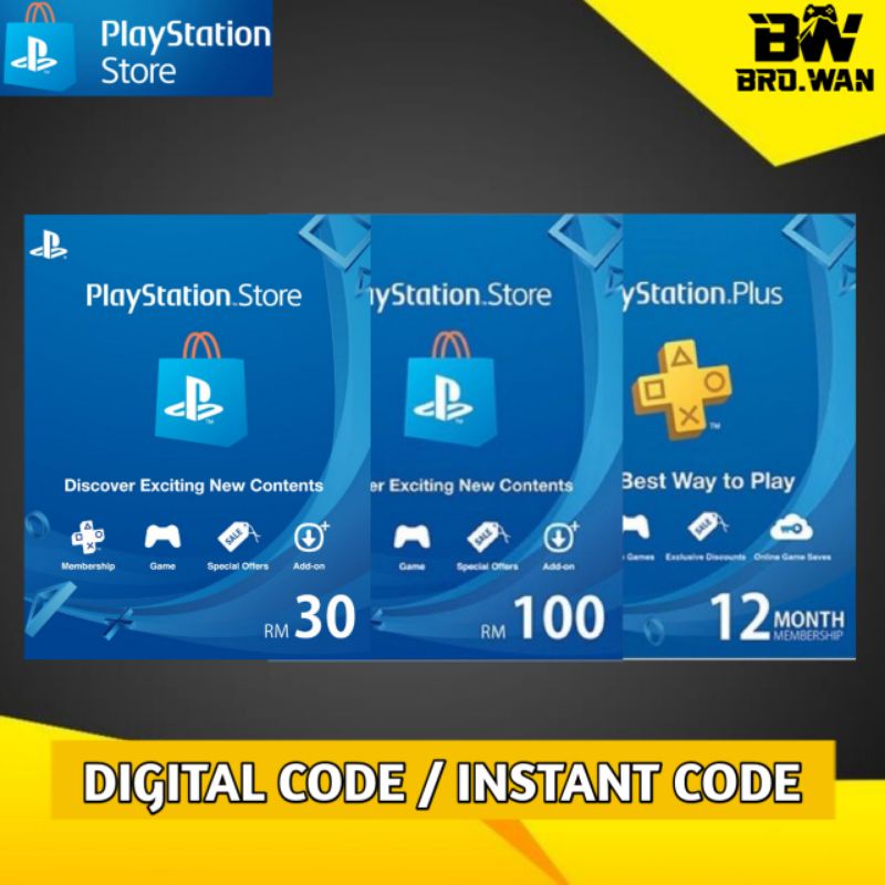 PSN PlayStationMalaysia PSN prepaid Wallet Rm30 Rm50 Rm100 Sony