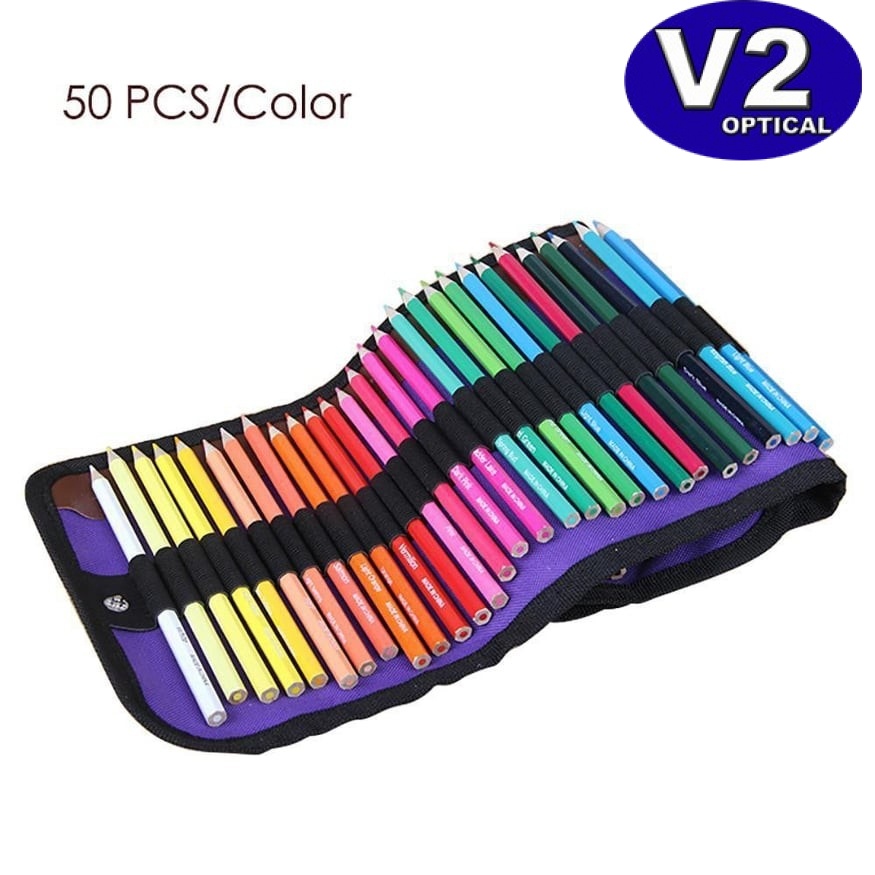 50 pcs Color Fine Art Marco Drawing Non toxic Oil Base Pencils Set for