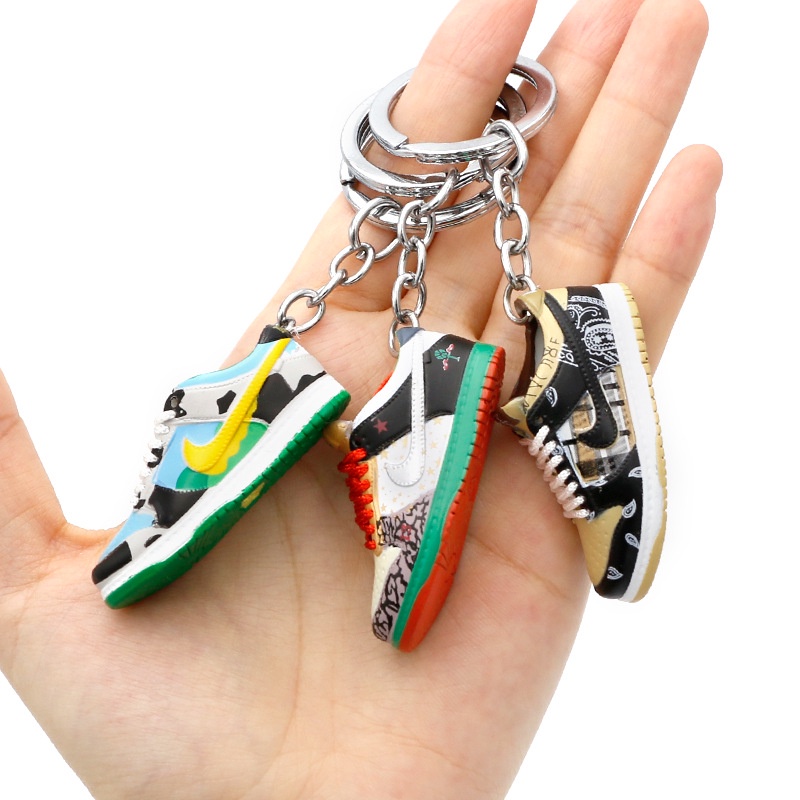 Mini dunk Skateboard Shoes Keychain Shoe Mold Bag Ornaments Mini