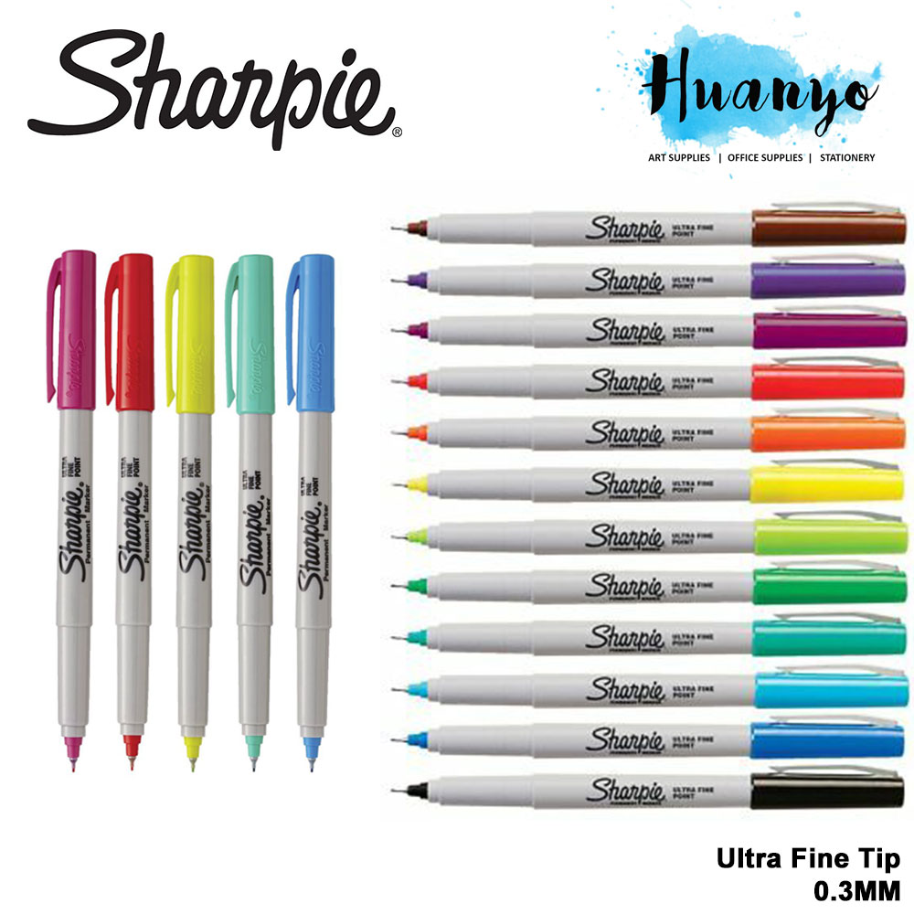 Sharpie Permanent Colour Marker Pen (Ultra Fine Tip, 0.3MM, Per