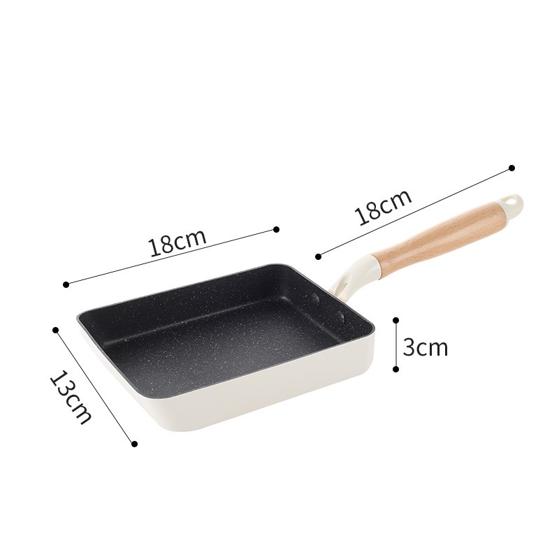 Zplus Japan Omelette Square Pan Non Stick Tamago Frying Pan Silicone Shovel Breakfast Machine