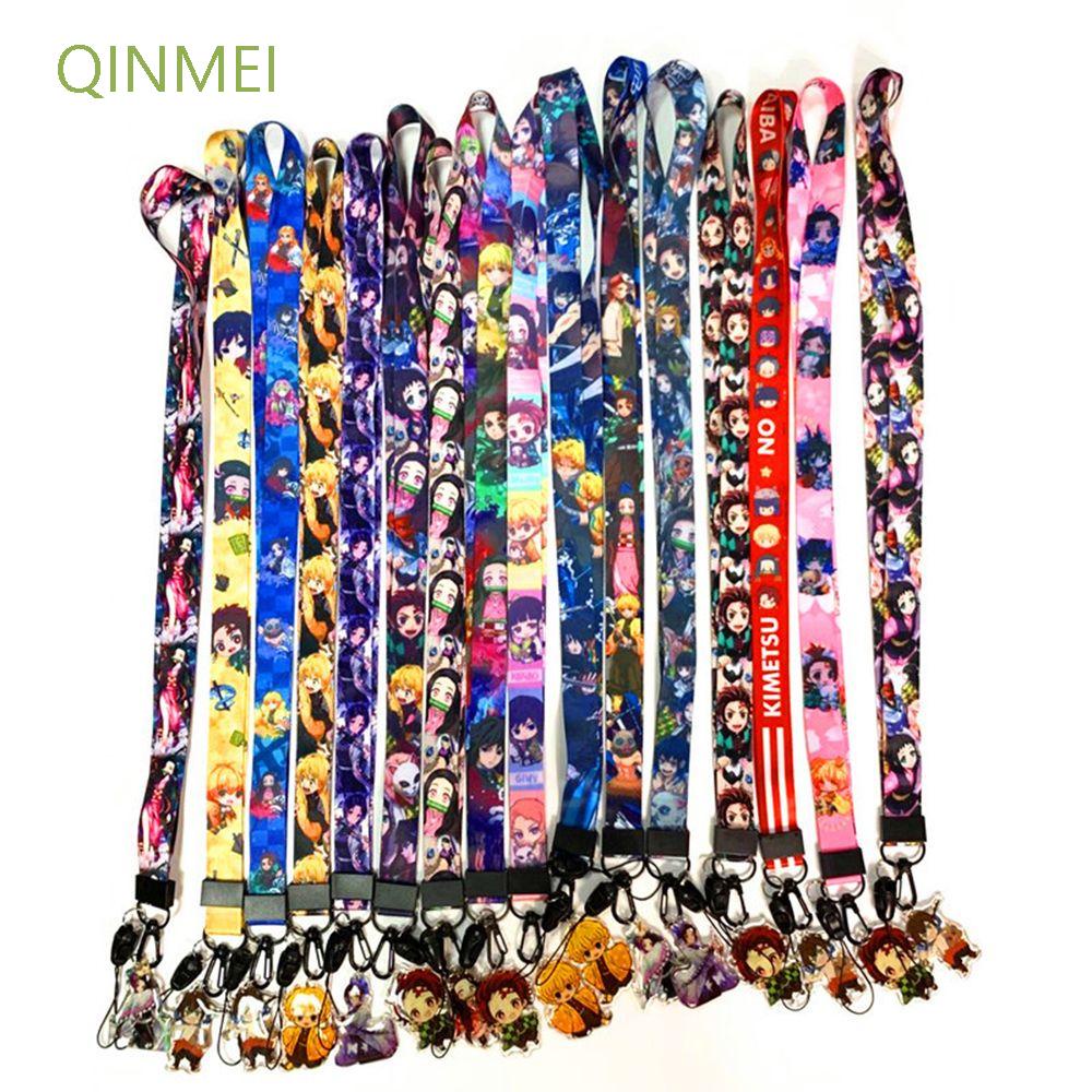 QINMEI High Quality Mobile Phone Strap Lanyards Keychain Certificate