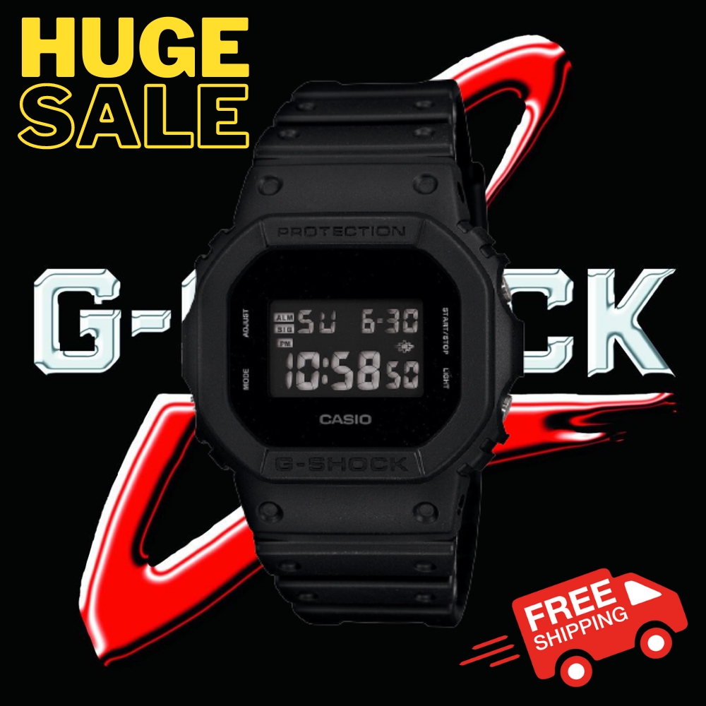 Casio G Shock Dw5600bb 1 Mens 100 Original Watch Shopee Malaysia