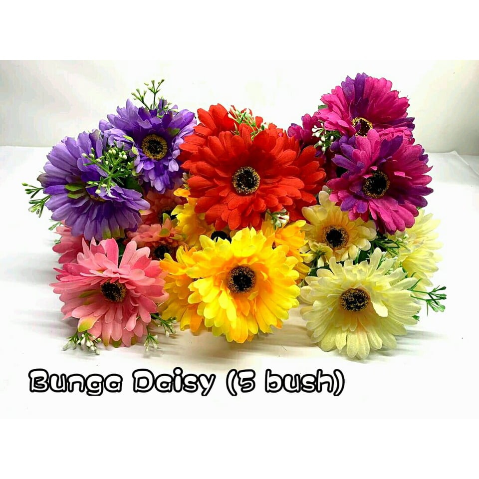 AF01# 5 Heads Artificial Daisy Bunga Daisy | Shopee Malaysia