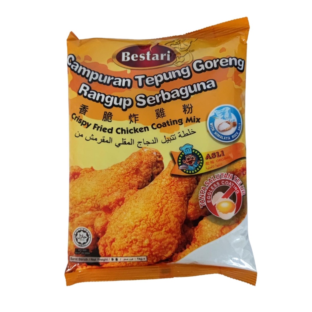 Tepung Goreng Serbaguna Bestari Original Spicy Kg Shopee Malaysia