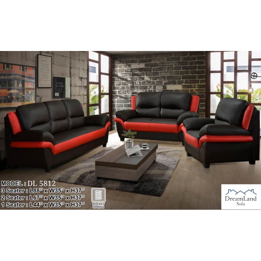 Dreamland Sofa Dl 5812 Leather Set
