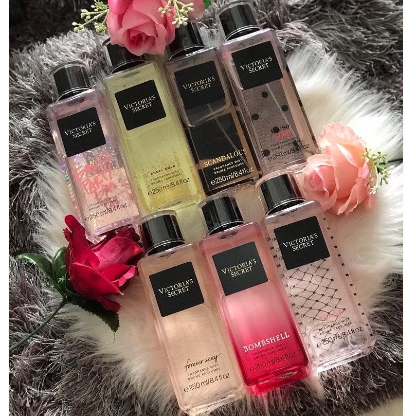 💯 ORI Rejected VS Body Mist square shape 250ml | Shopee Malaysia
