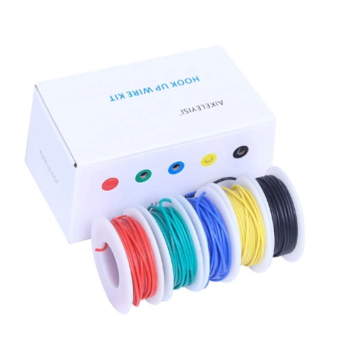 Flexible Silicone Wire (5 colors Mix Stranded Wire Kit ) 30AWG tinned ...