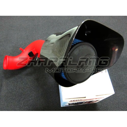 Universal Air Intake Filter Charger Cover Plastic Carbon Look (Open Pod Heat Shield) Shopee