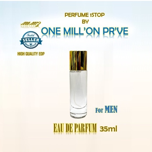 PERFUME ONE MILLION PRIVE (MEN) P.R'B4NE 35ML (HIGH QUALITY EDP) MINYAK ...