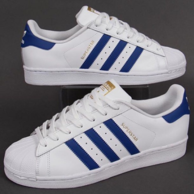 Superstar best sale blue adidas