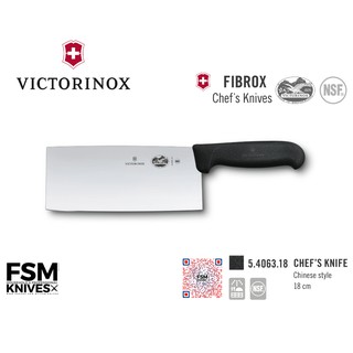 Victorinox - Fibrox Chefs Knife Chinese Style 18 cm