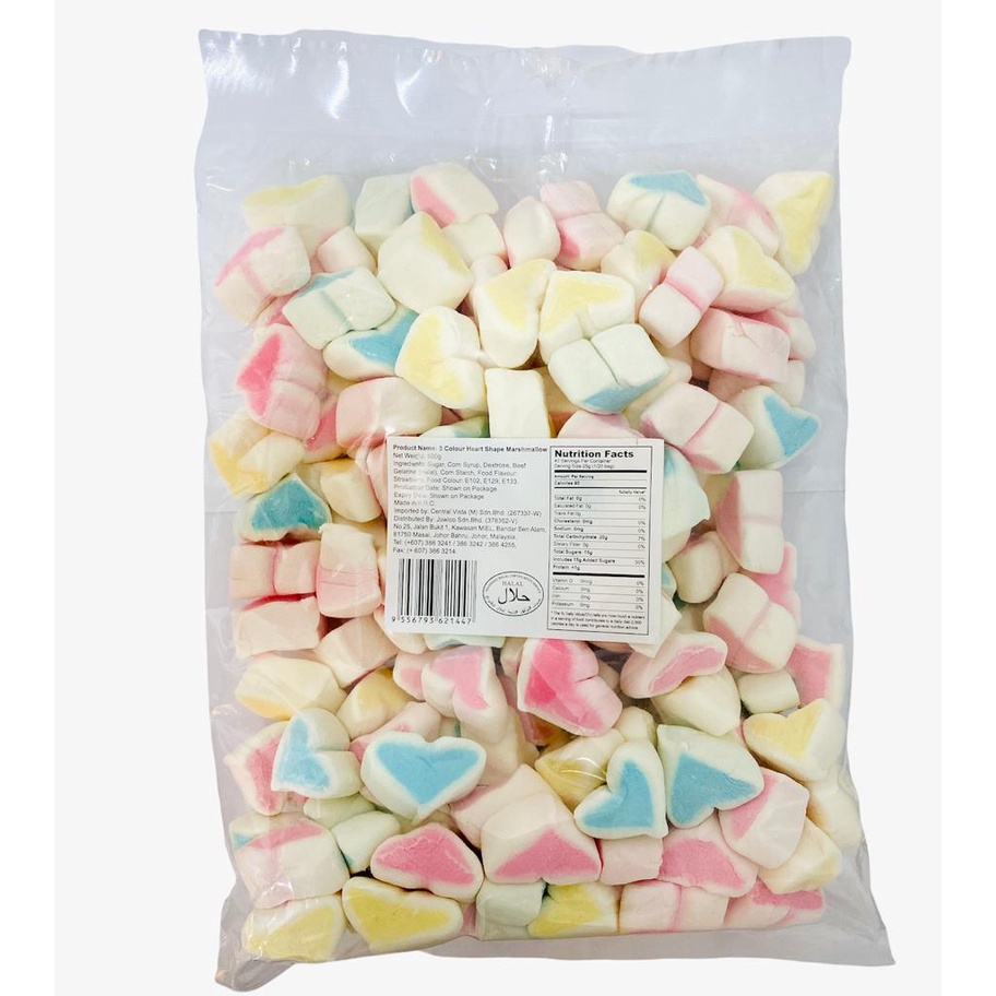 MARSHMALLOW CVMALLOW/ VANILLA/ TWISTED/ STRAWBERRY/ MANGO (HALAL) 100G