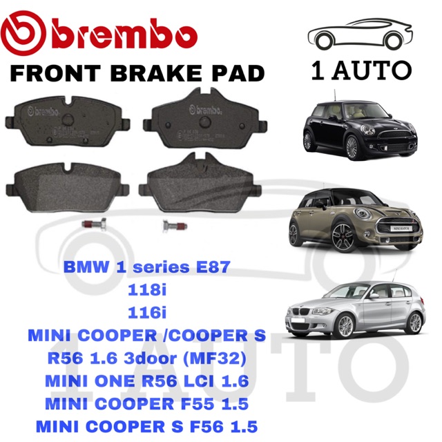 Mini one brake deals pads