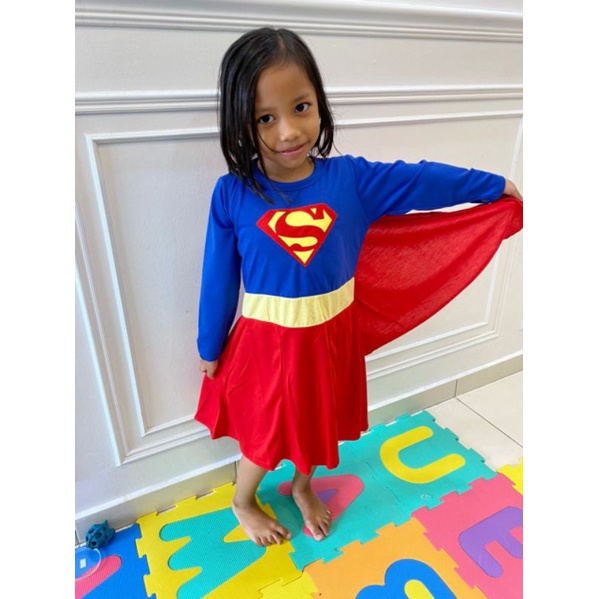 Ready Stock Supergirl Marvel Costume | Shopee Malaysia