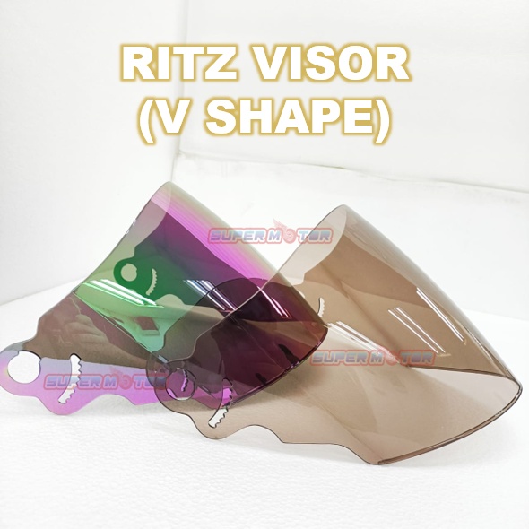 [SAME DAY DELIVERY] ARC RITZ VISOR VSHAPE SIANG MALAM RAINBOW / TINTED