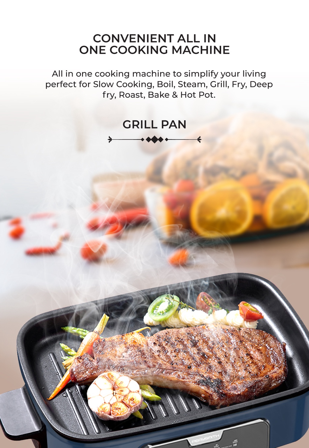 PerySmith AllInOne Multi Cooker Retro Series RT1000 Shopee Malaysia