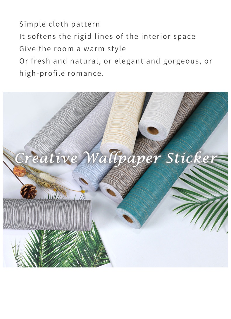 (60cm x 5m) Self Adhesive Plain Colour Fabric Design Waterproof Sticker ...