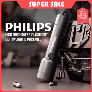 1pc High Power Super Bright Rechargeable Flashlight, 2000 Lumens White  Laser Wick, Silver Zoom Tactical Flashlight With Power Bank Function, 26650  Lar