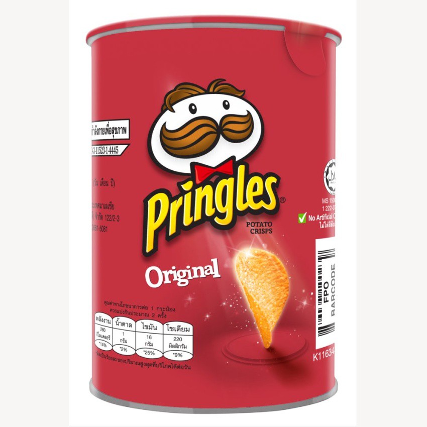 Pringles Potato Crisps Original / Sour Cream & Onion (36g) | Shopee ...