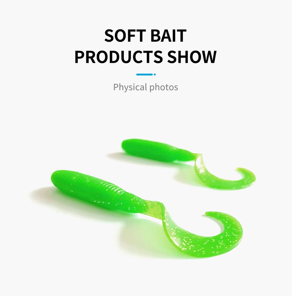 SEASIR Curved Bottom Silicone Bait Artificial Fishing Lures Soft Bait