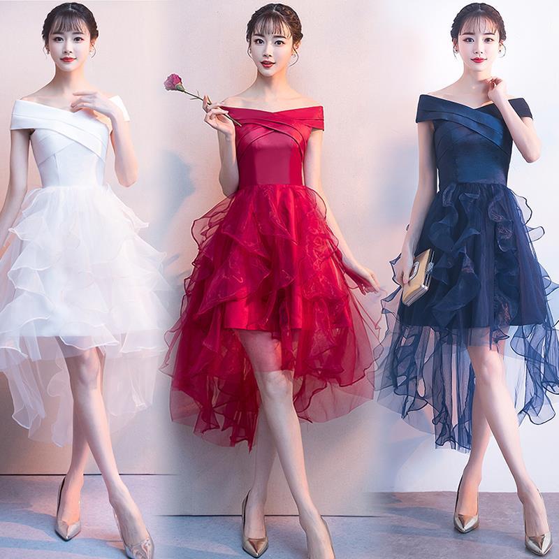 Evening dress femininity 2022 Bridesmaid French dress dress晚礼服女气质2022伴娘 ...