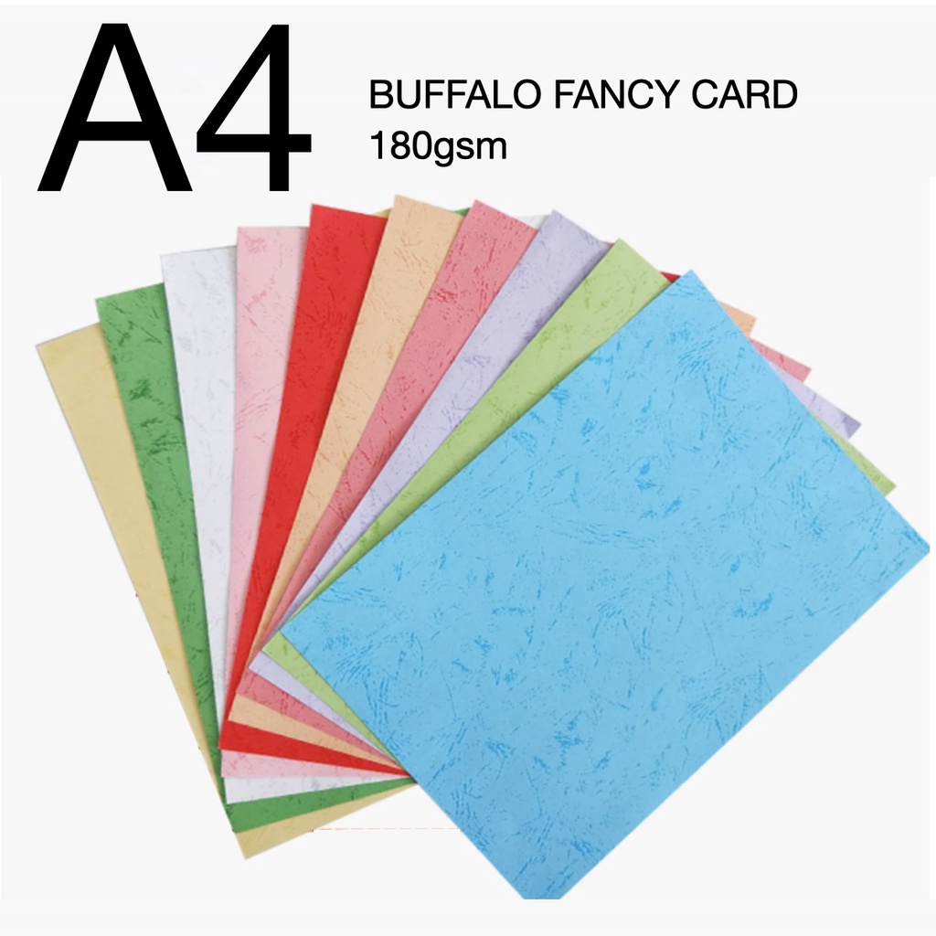 MEME 20 Sheets Buffalo Fancy Card 180gsm Light Color Series Hard Cover ...