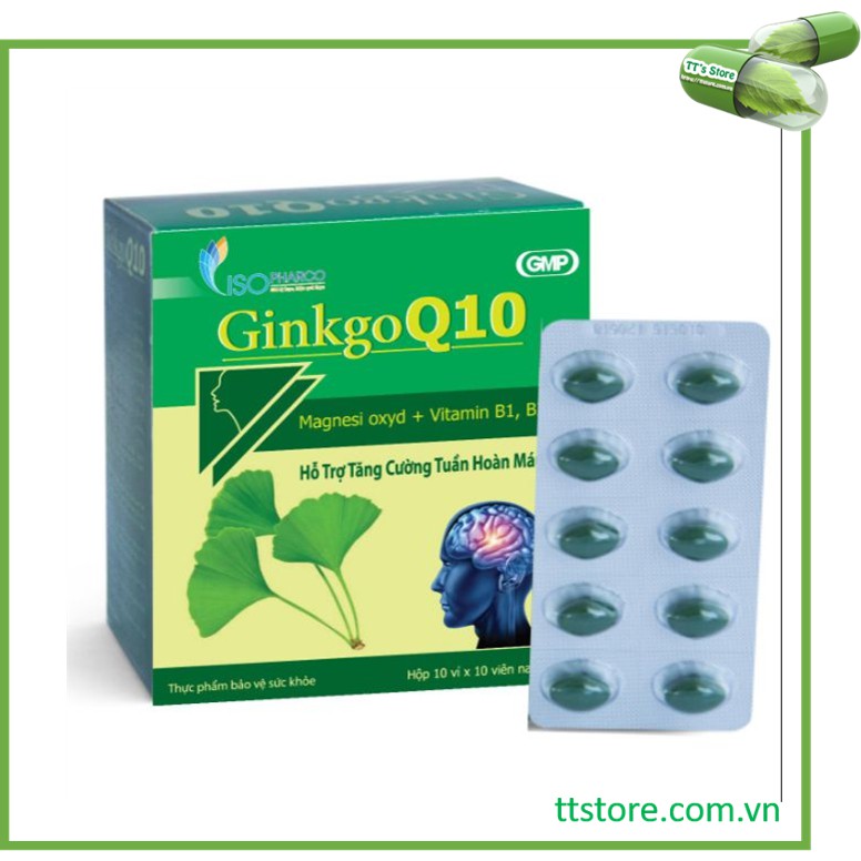 Ginkgo q10 ISOPHARCO [Box Of 100 Tablets] [ginko q10 / ginkgo biloba