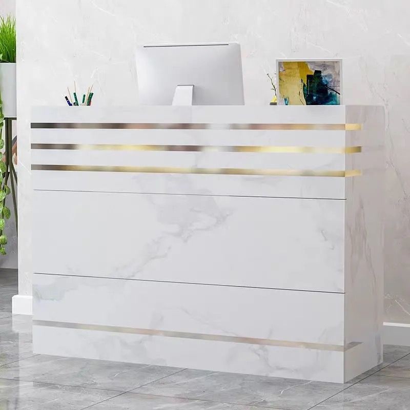 Simple and modern supermarket cashier counter bar table small beauty ...