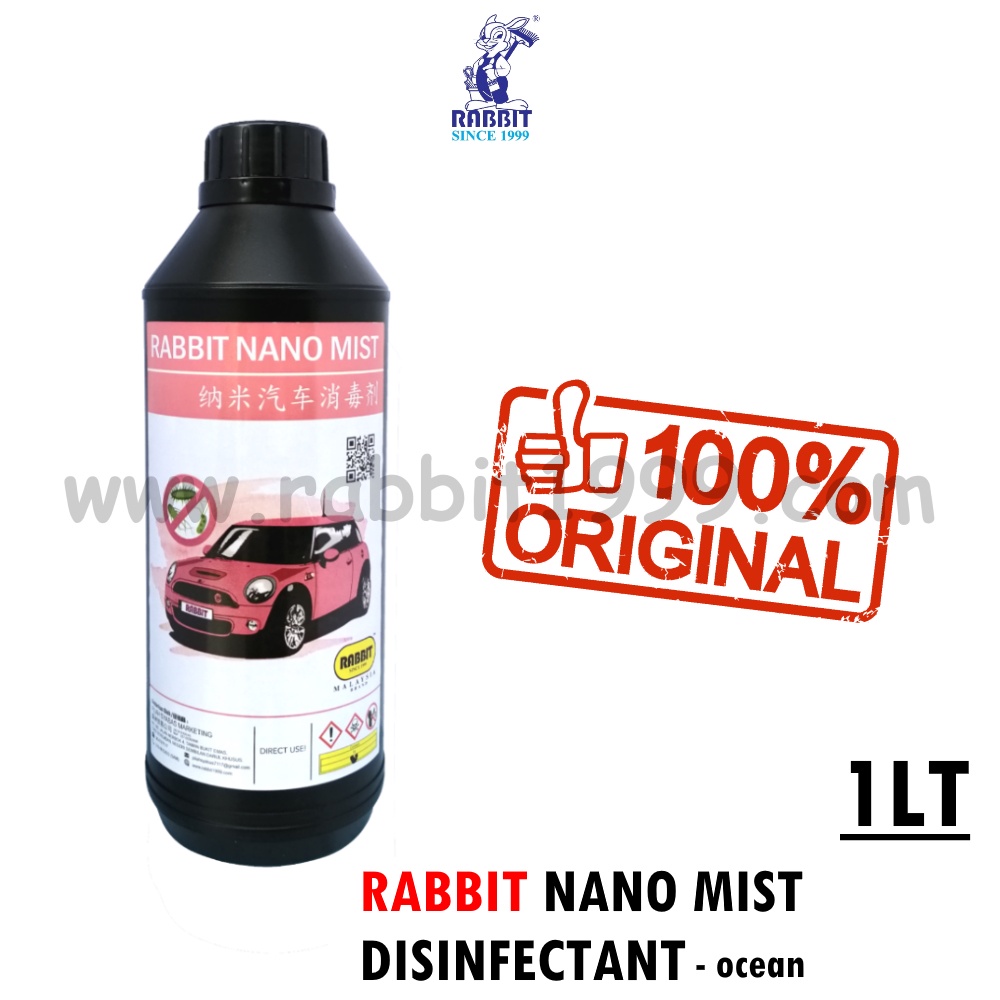 RABBIT NANO MIST DISINFECTANT 1Lt nanomist fog liquid fogging