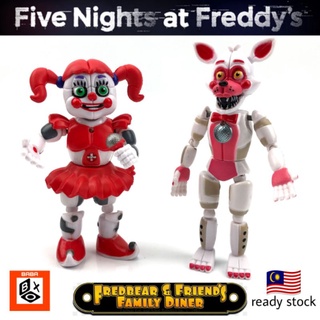 6pcs Set Halloween Freddy Nightmare Fazbear Bonnie Action Figure Five Night  Fnaf Freddy Plastic Children Toys - Action Figures - AliExpress