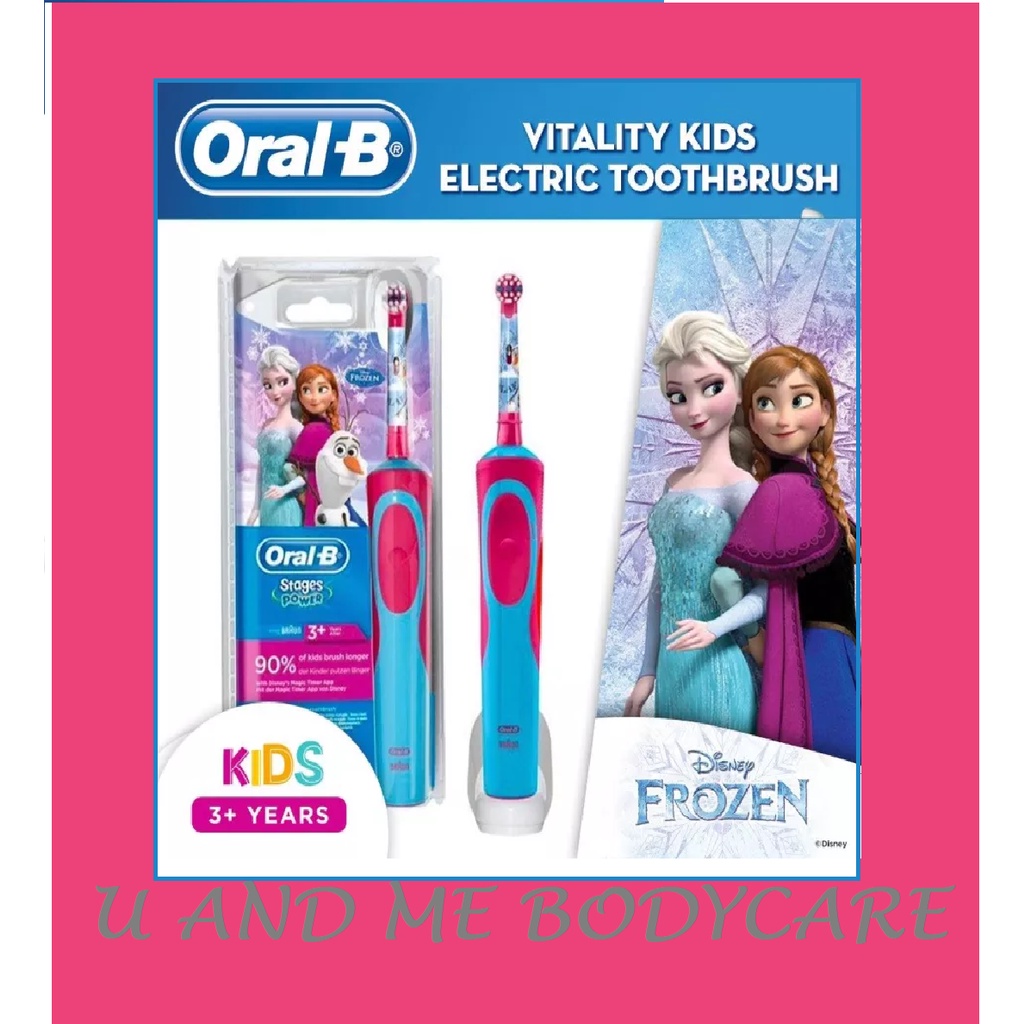 Oral-B Kids Frozen Rechargeable Electric Toothbrush Powered By Braun ...